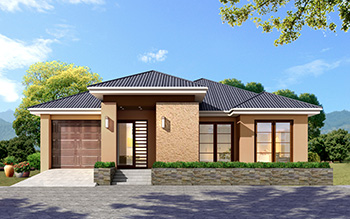 農(nóng)村房屋設(shè)計(jì)圖，一層簡歐風(fēng)格，小別墅大設(shè)計(jì)。