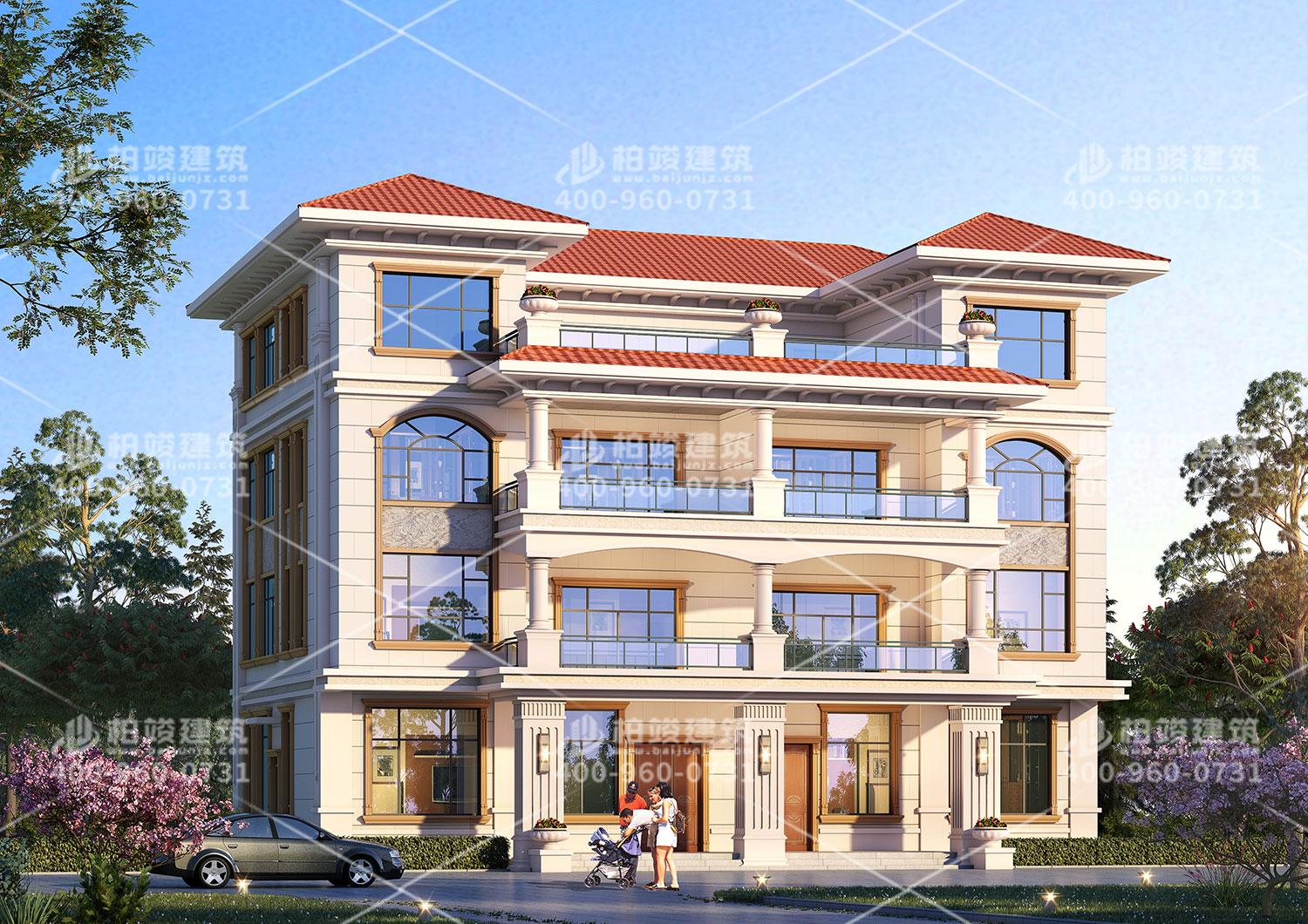 農(nóng)村自建房設計圖，貴州張總定制四層大別墅。