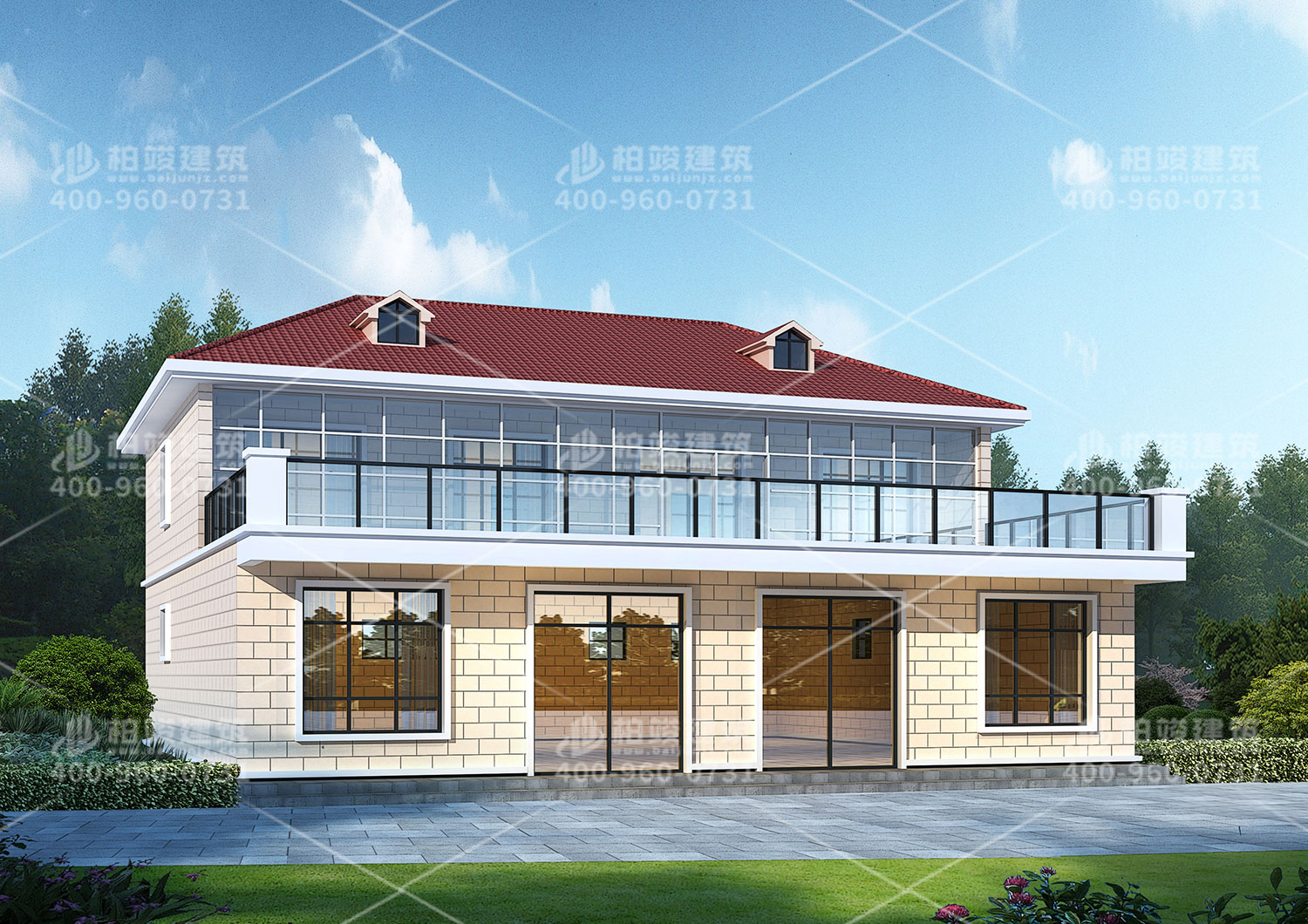 農(nóng)村二層實用自建房設計，外觀美麗內(nèi)部舒服。