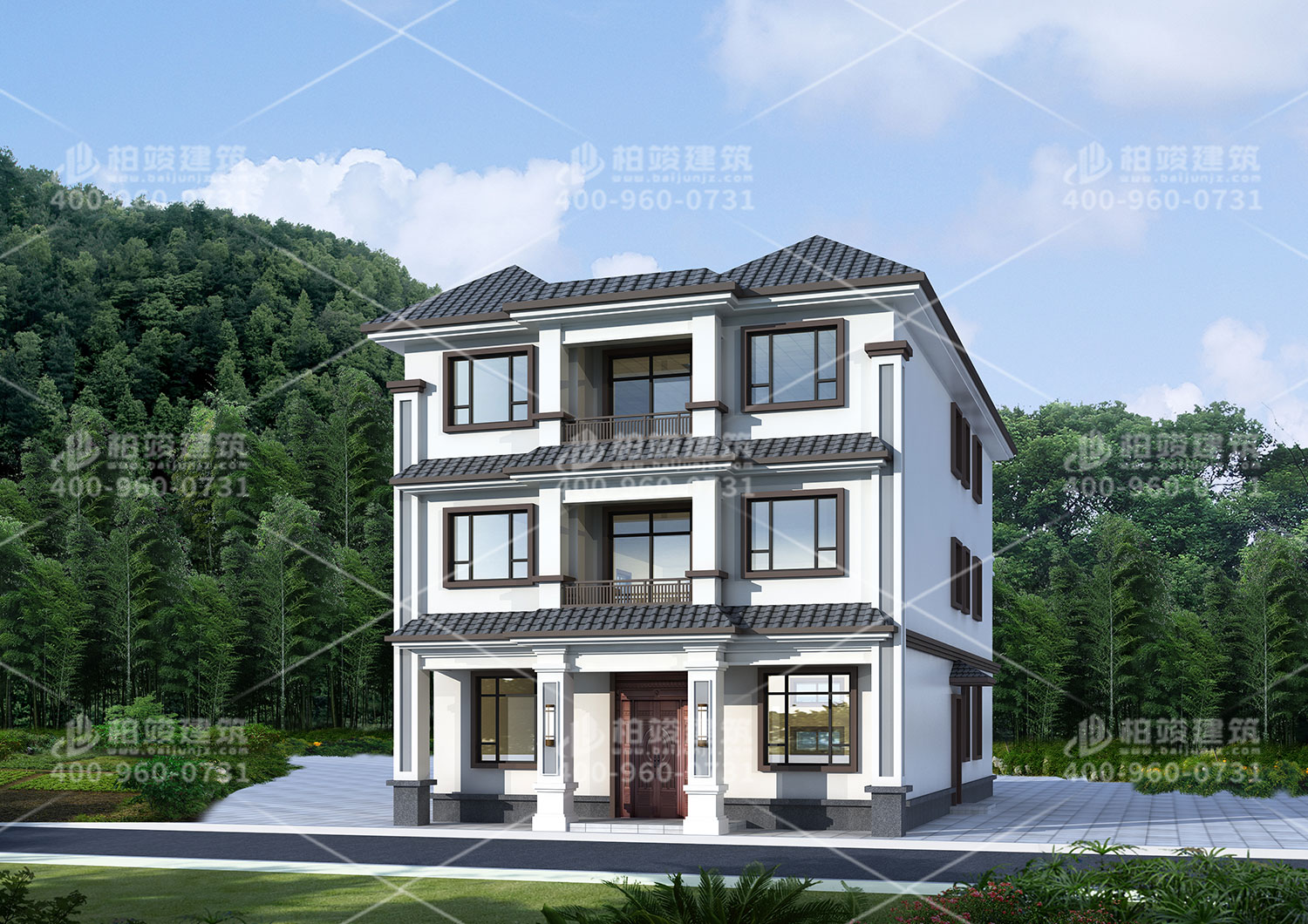 農(nóng)村自建小別墅設(shè)計，帶小賣部建筑完成就賺到了。