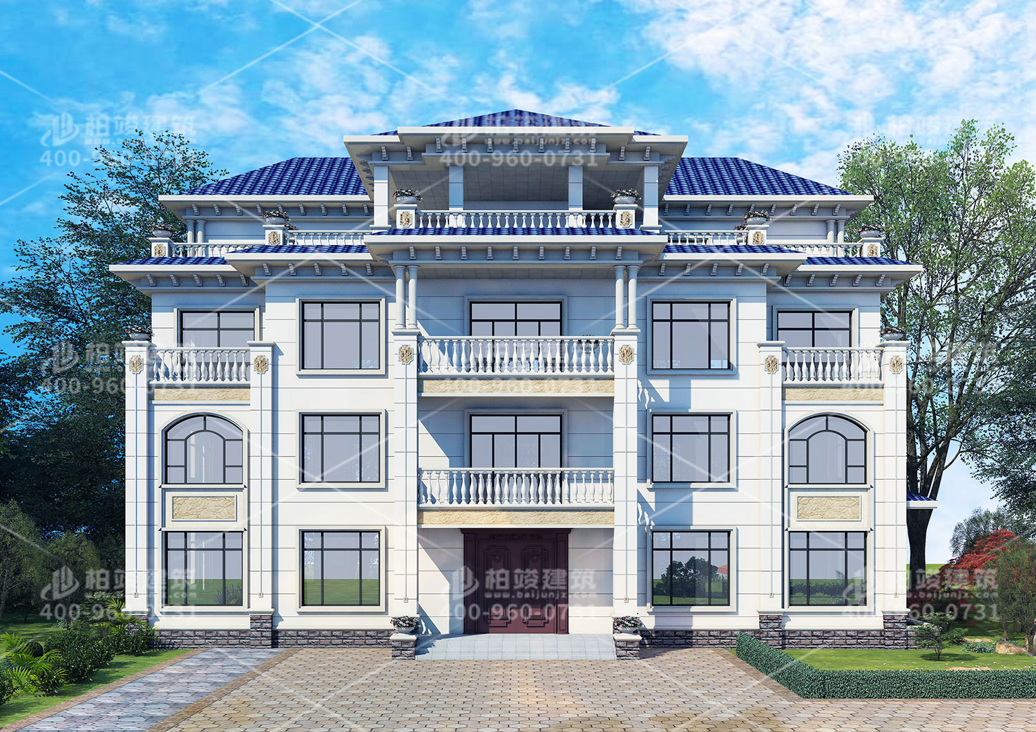 四層超級(jí)豪華別墅，建筑好全村羨慕。