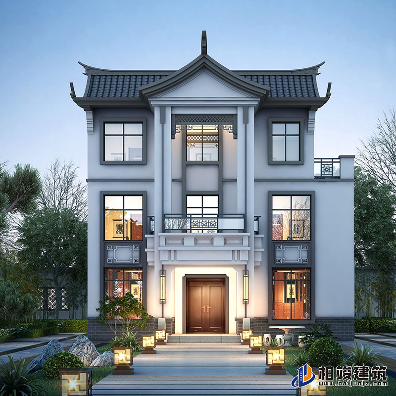 開間12米別墅設(shè)計圖，120來萬就能建成，快來看看吧