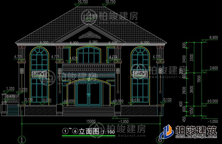 二層簡(jiǎn)歐風(fēng)格農(nóng)村小別墅設(shè)計(jì)圖紙BZ260-簡(jiǎn)歐風(fēng)格