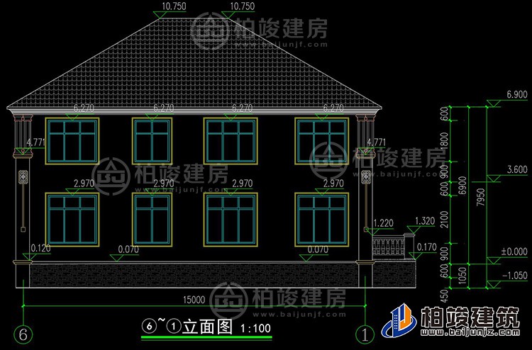 二層簡(jiǎn)歐風(fēng)格農(nóng)村小別墅設(shè)計(jì)圖紙BZ260-簡(jiǎn)歐風(fēng)格