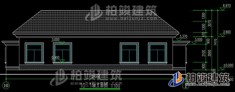 農(nóng)村蓋房設(shè)計(jì)大全一層房子的設(shè)計(jì)圖紙，帶漂亮的小院子BZ116-簡歐風(fēng)格