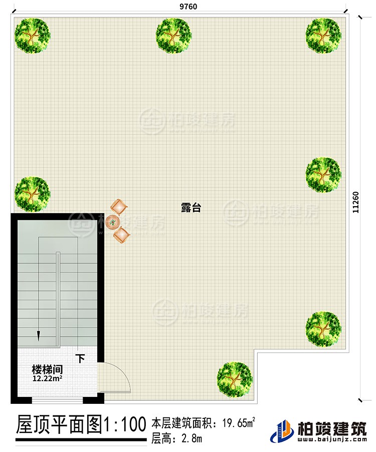 三層：樓梯間、露臺(tái)
