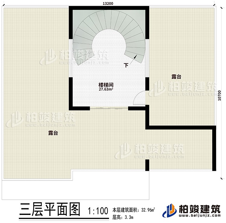 樓頂：樓梯間、2露臺