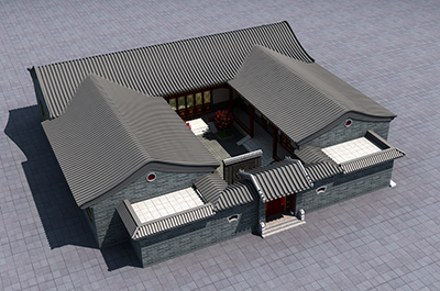 農(nóng)村四合院自建房設計圖一層